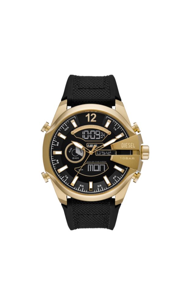 Bild von DIESEL M MEGA CHIEF ANADIG SILICONE BLK WT 26MM 2023