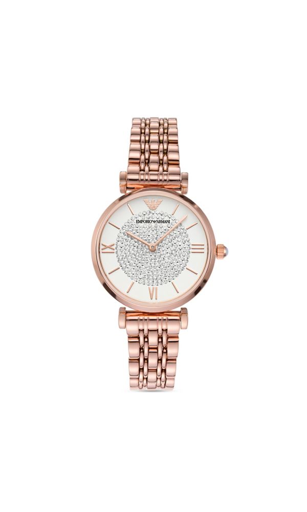 Bild von EMPORIO ARMANI W DRESS GIANNI T-BAR STAINLESS STEEL ROSE GOLD WT 32MM 2024