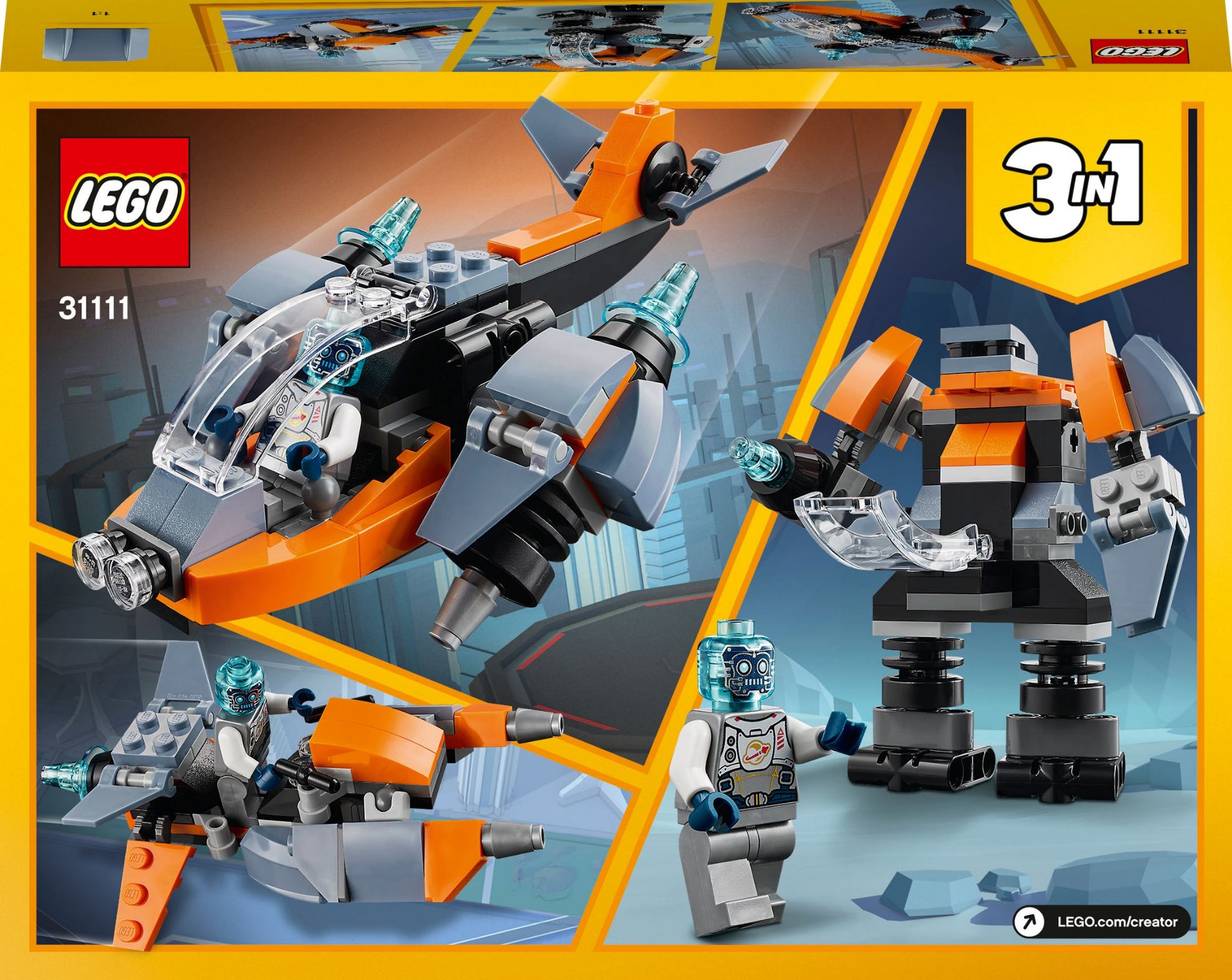 Bild von LEGO KID CYBER DRONE LEGO CREATOR 2023