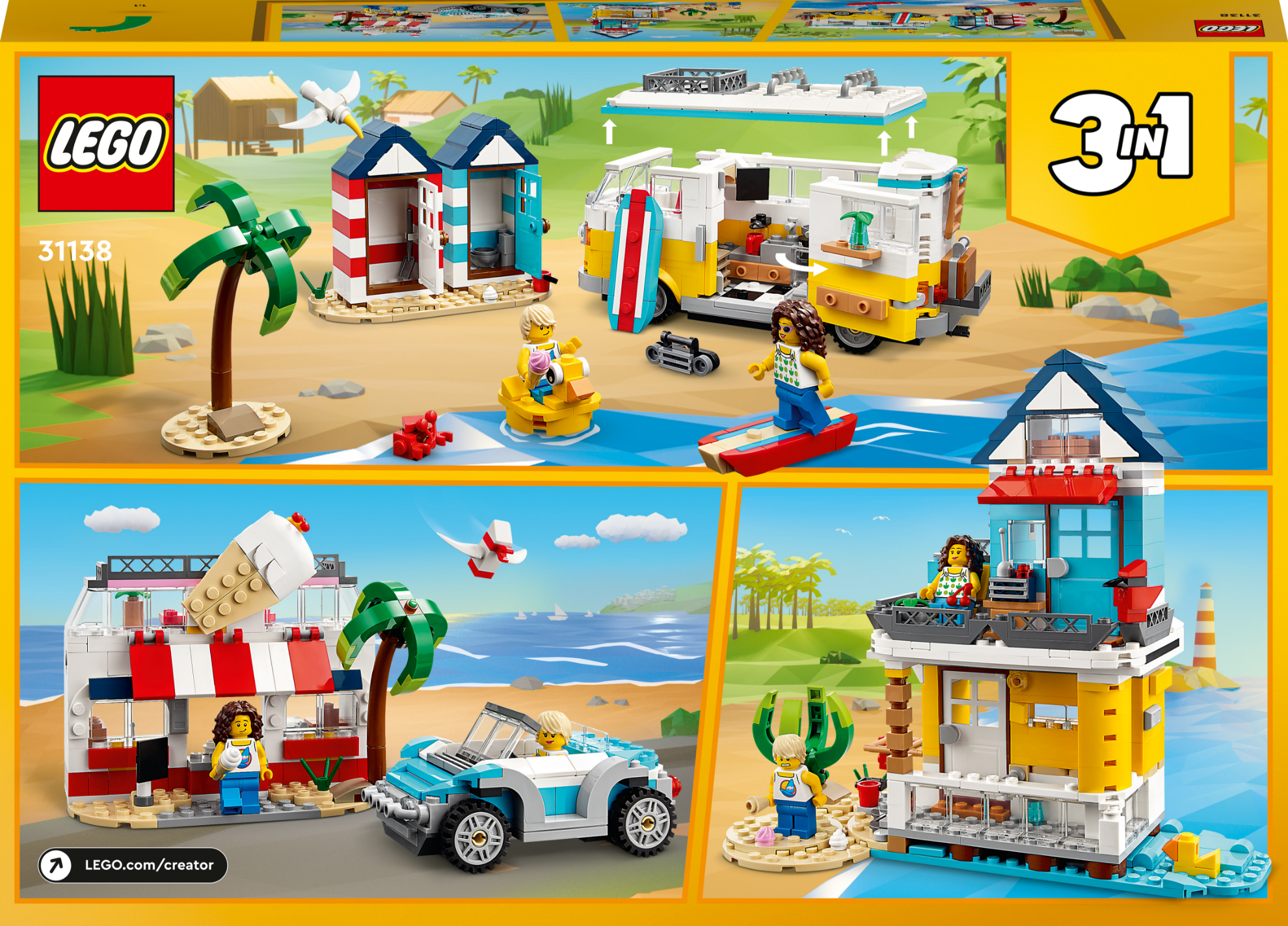 Bild von LEGO 31138 BEACH CAMPER VAN CREATOR