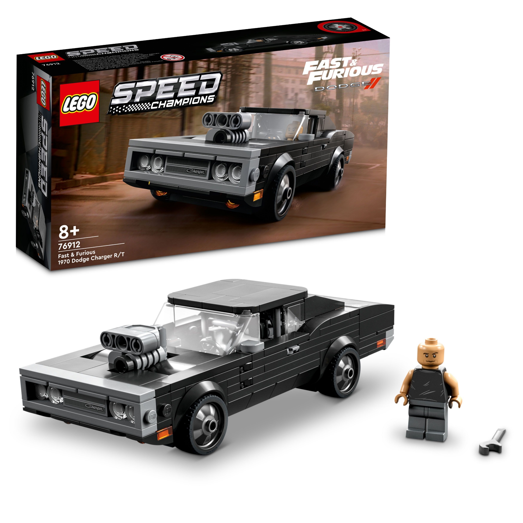 Bild von LEGO KID FAST & FURIOUS 1970 DODGE CHARGER R/T LEGO SPEED CHAMPIONS 2023