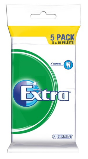 Bild von EXTRA SPEARMINT 5-PACK (5X14GR) 70GR