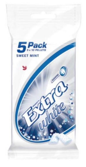 Bild von EXTRA WHITE SWEET MINT 5-PACK (5X14GR) 70GR