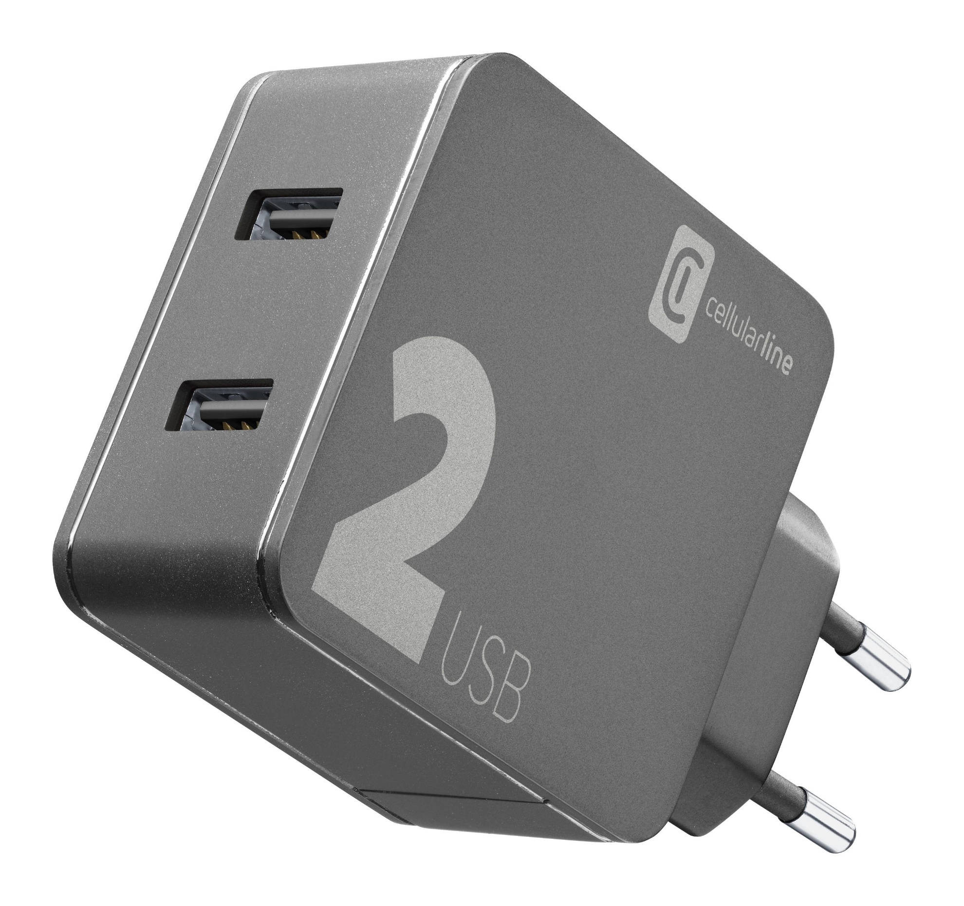 Bild von CELLULARLINE CHARGER 2USB 12W +12W BLACK