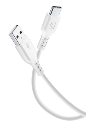 Bild von CELLULARLINE DATA CABLE 1,2 M USB-A / USB-C WHITE