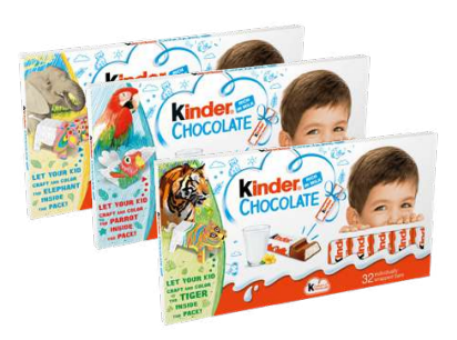 Bild von KINDER CHOCOLATE T8 400 GR