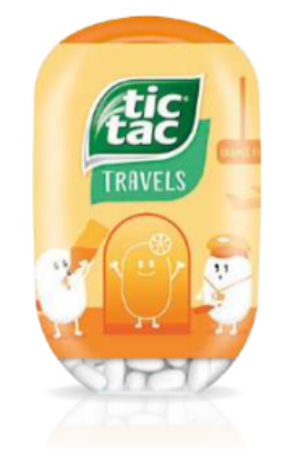 Bild von TIC TAC BOTTLE ORANGE 98GR