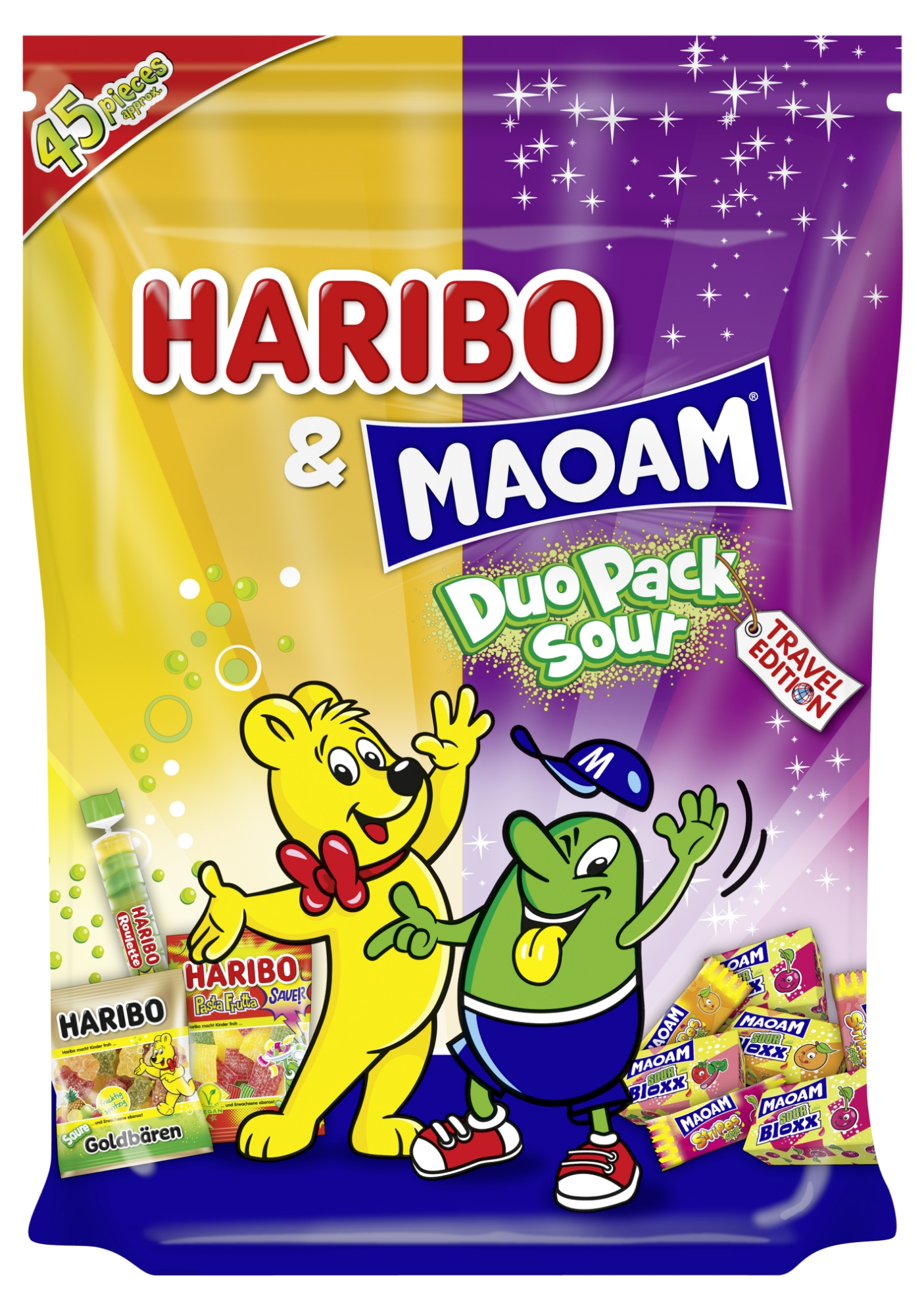 Bild von HARIBO DUO PACK SOUR 653GR