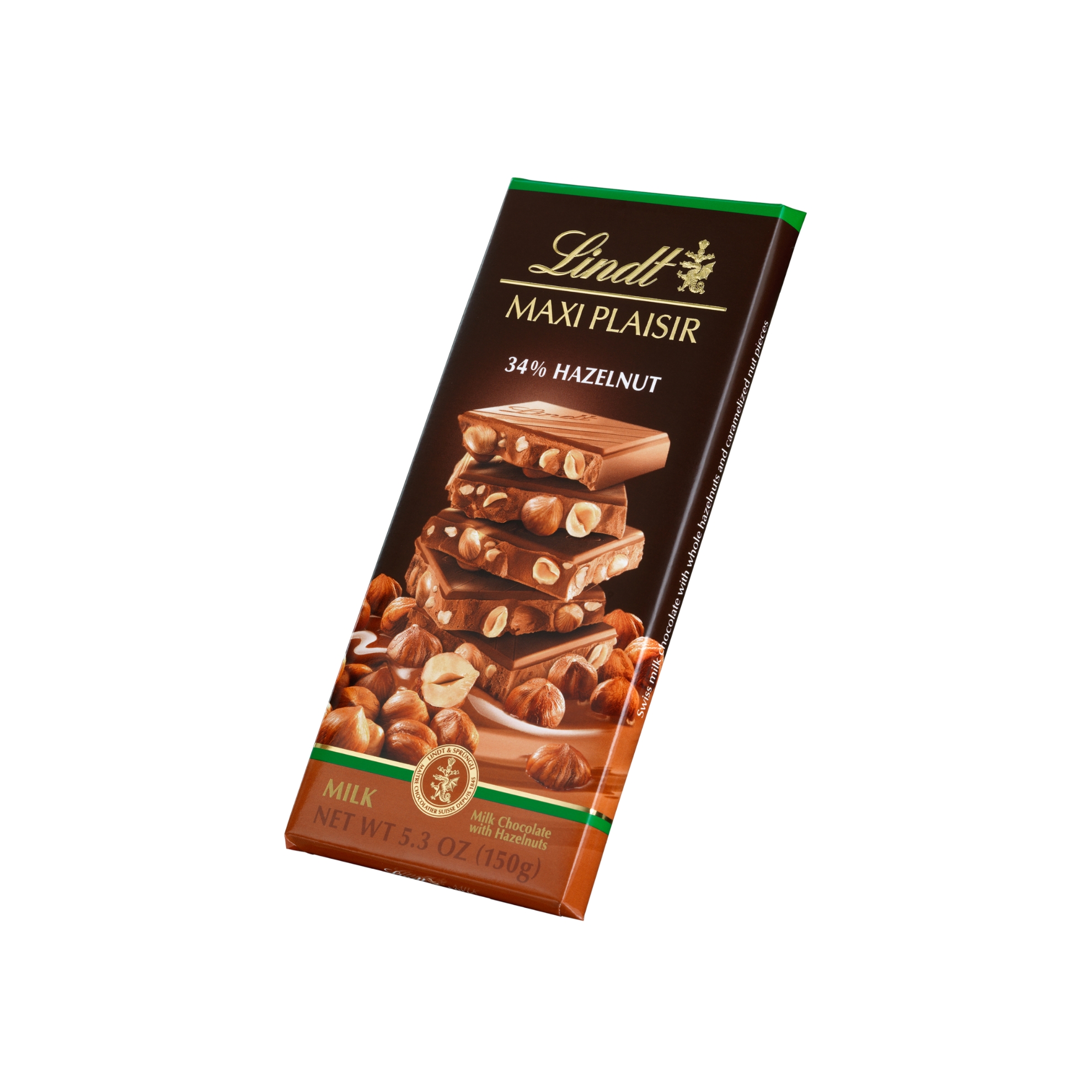 Bild von LINDT MAXI PLAISIR MILK HAZELNUT 150GR