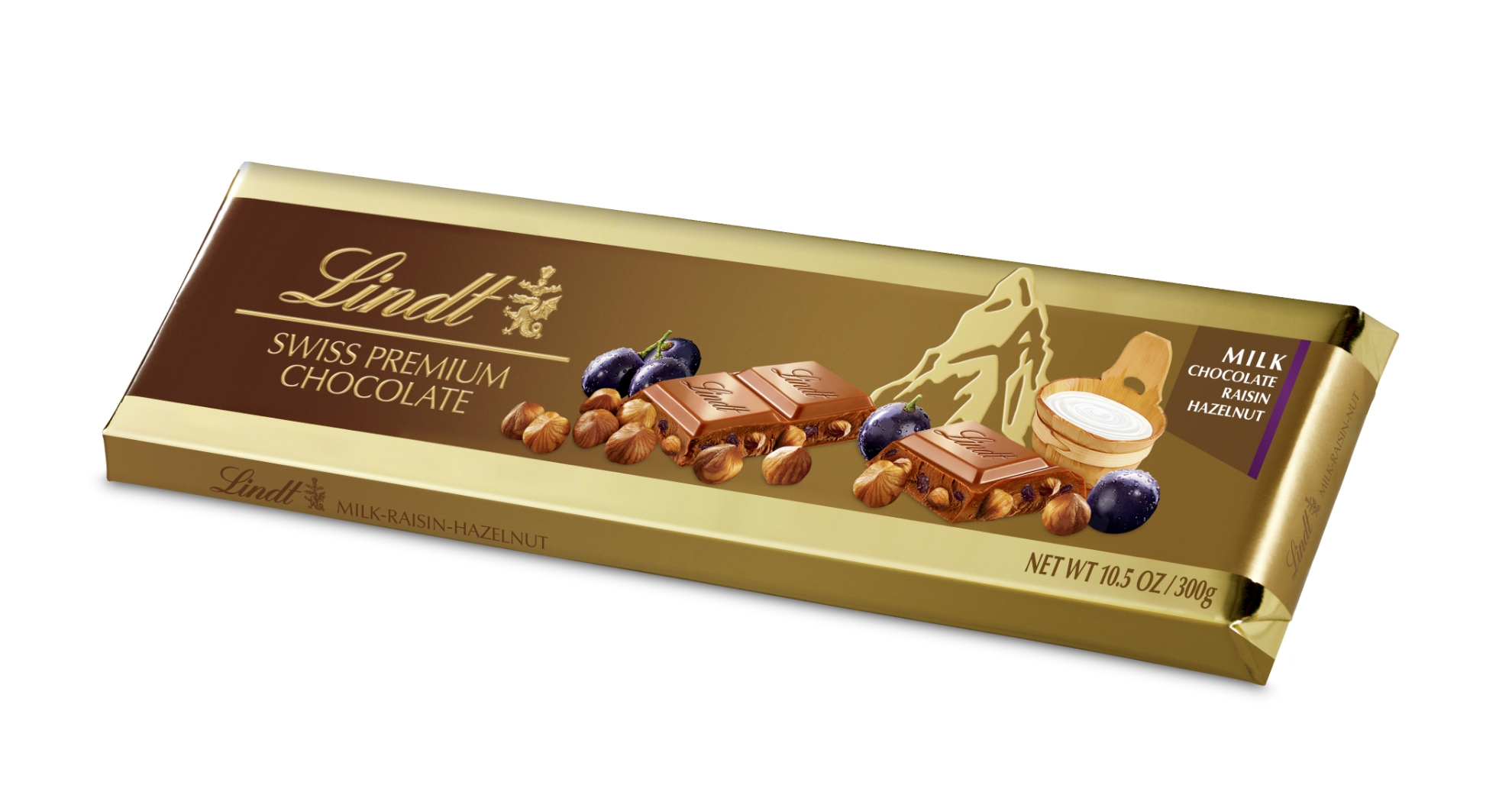 Bild von LINDT RAISIN & HAZELNUT TABLET 300 GR