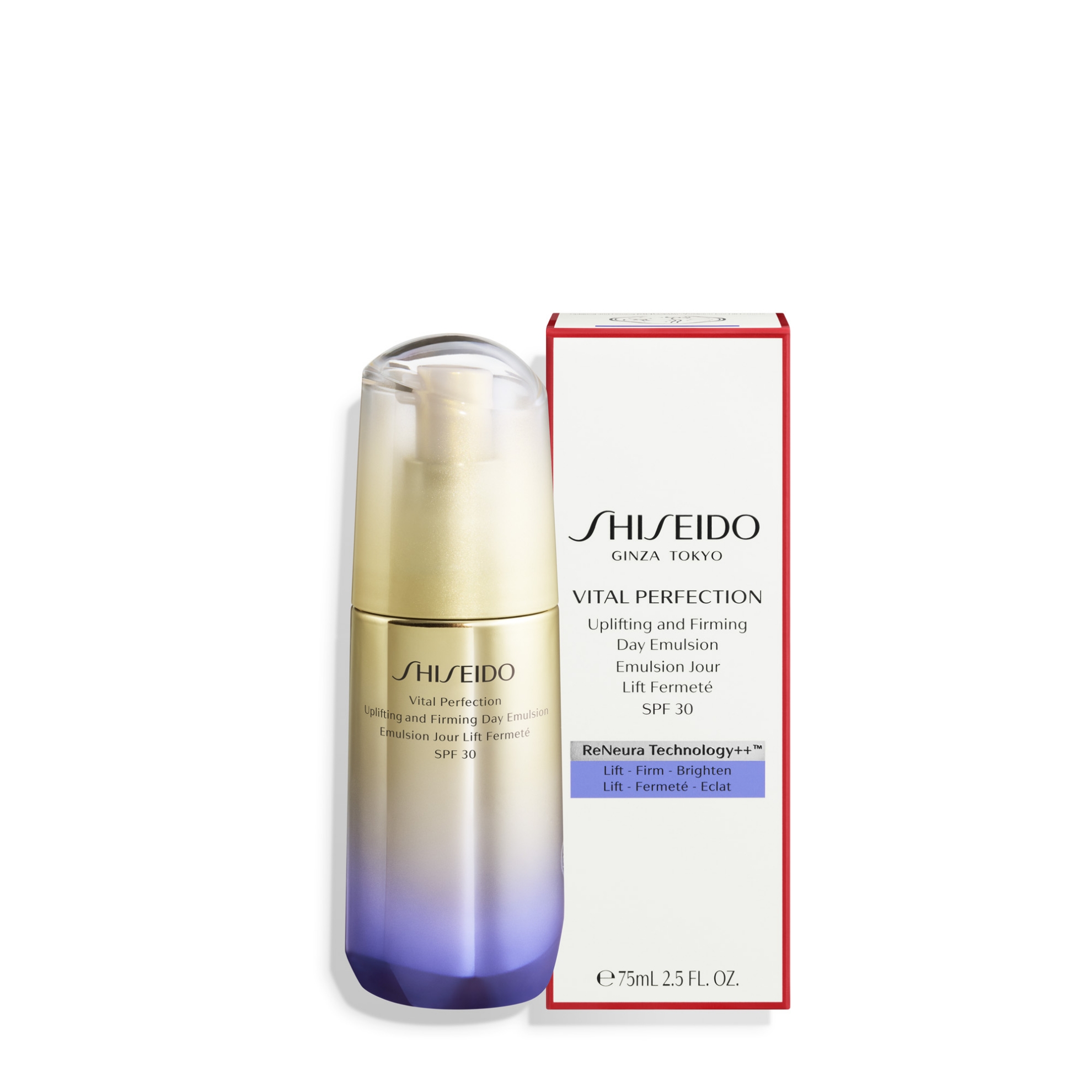 Bild von SHISEIDO W VITAL PERFECTION UPLIFTING AND FIRMING SPF30 DAY EMULSION FC FCR 75ML