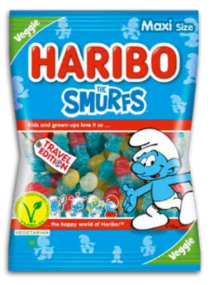 Bild von HARIBO SMURFS VEGGIE 425GR