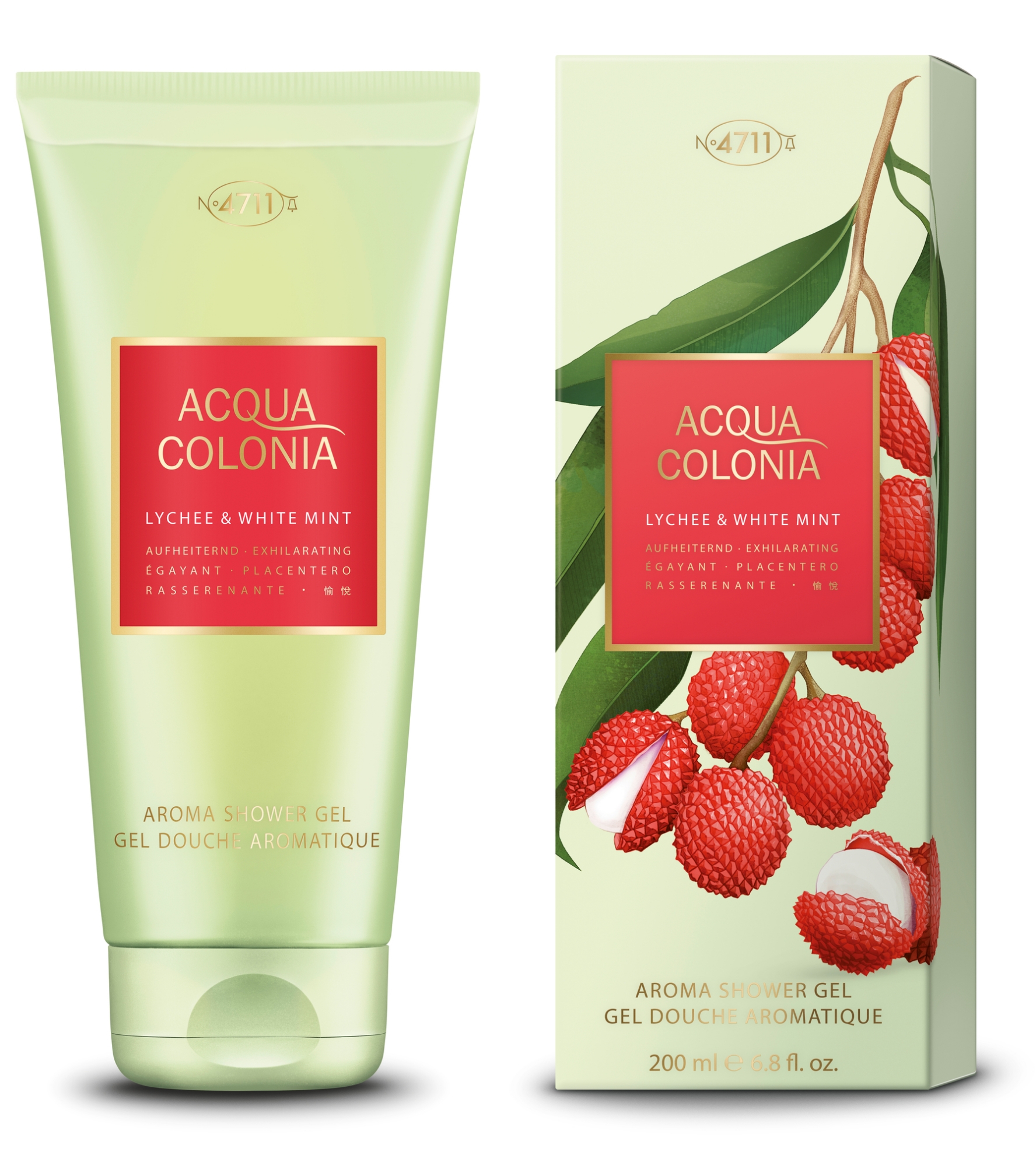 Bild von 4711 U ACQUA COLONIA LYCHEE & MINT AROMA BC SG 200ML