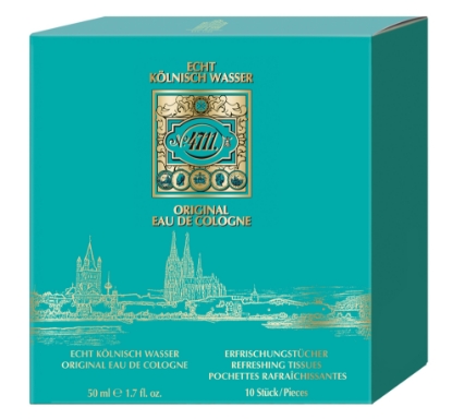 Bild von 4711 U ORIGINAL EAU DE COLOGNE TWIN SET (EDC 50ML+10 REFERSHING TISSUES) EDC 1 A