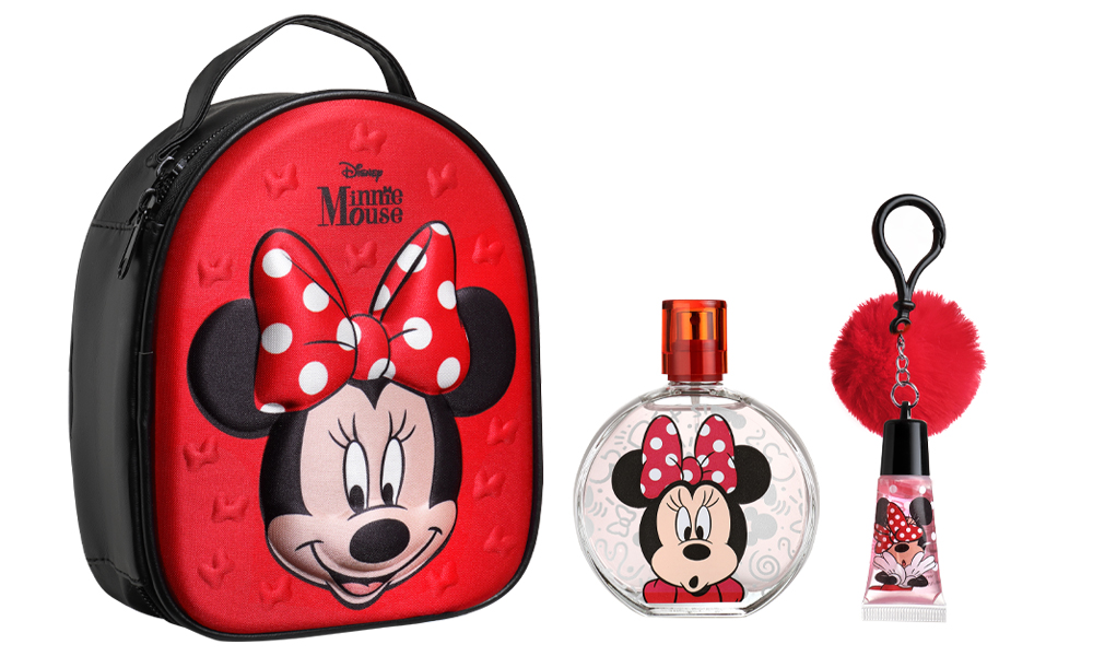 Bild von MINNIE MOUSE KID MINNIE ZIP CASE EDT 100ML + LIP GLOSS WITH POMPOM CHARM EDT