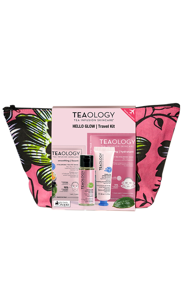 Bild von TEAOLOGY W HELLO GLOW (TEA GLOW EXFOLIATING LOTION 50ML+PEACH TEA HYALURONIC FACE & NECK MASK+TEA EYE MASK) FC