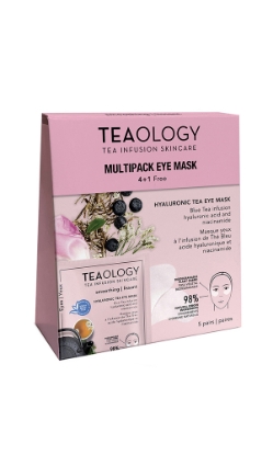 Bild von TEAOLOGY W HYALURONIC TEA EYE MASK 4 EYE MASKS PLUS 1 FREE FC MASK 5ML