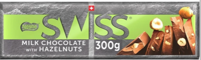 Bild von NESTLE SWISS HAZELNUT TABLET 300 GR