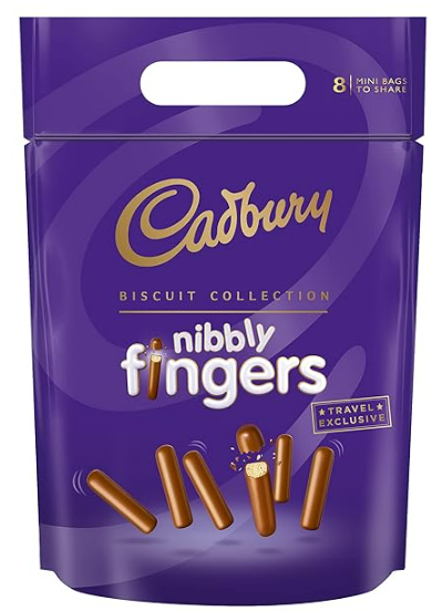 Bild von CADBURY BISCUITS NIBBLY FINGERS POUCH 320GR