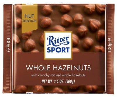 Bild von RITTER SPORT WHOLE HAZELNUT 100 GR