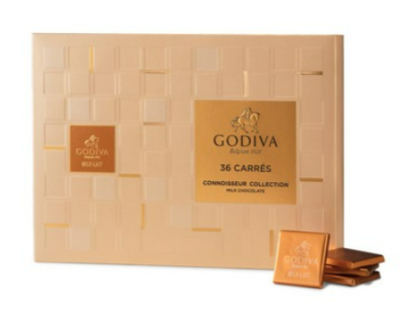 Bild von GODIVA PRP CARRES MILK 36 PCS 190gr