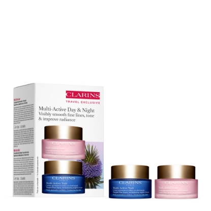 Bild von CLARINS W MULTI ACTIVE PARTNERS SET (MULTI-ACTIVE EARLY WRINKLE DAY CREAM AST 50ML + MULTI-ACTIVE NIGHT CREAM NORMAL TO DRY SKIN 50ML) 1 A