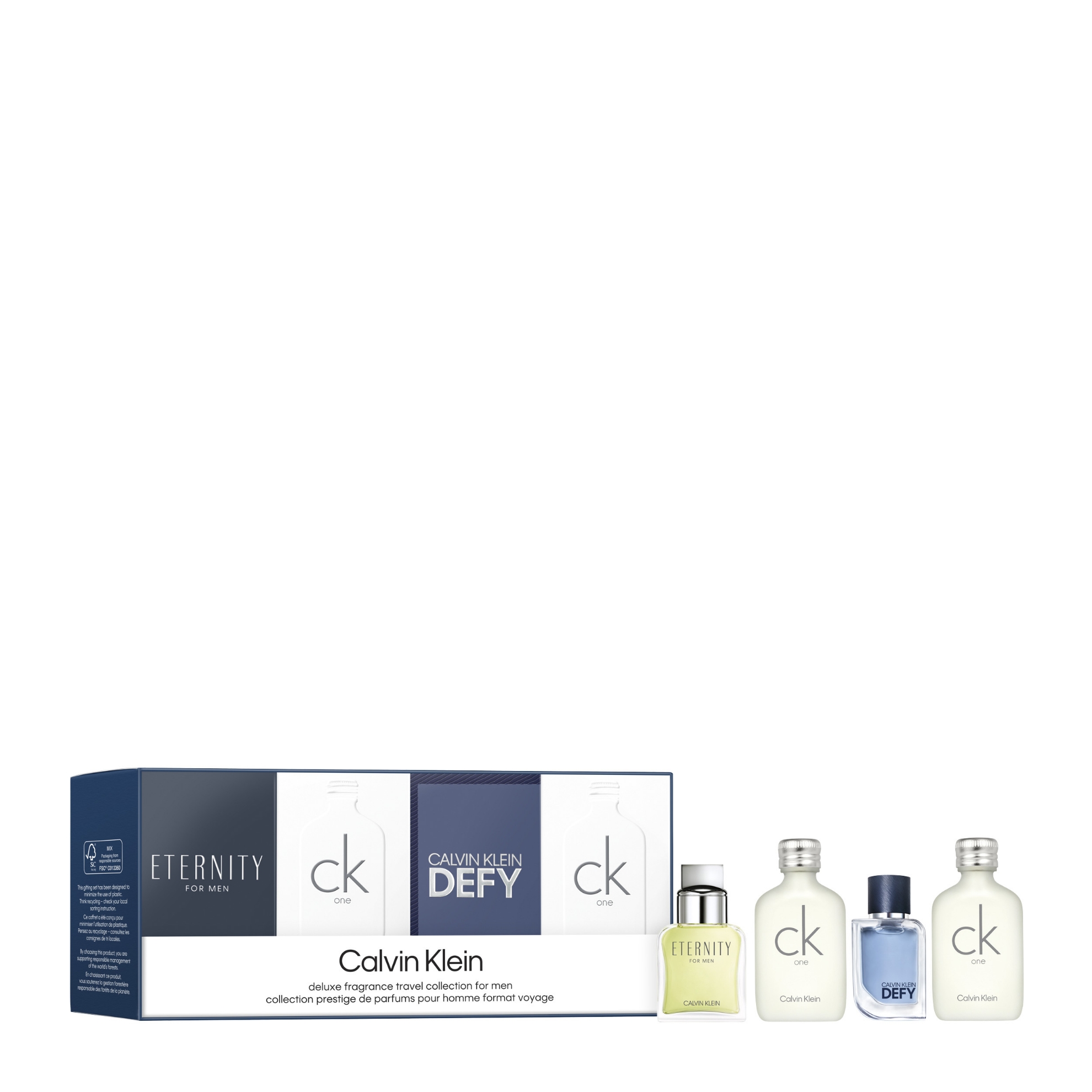 Bild von CALVIN KLEIN M MINIATURES COFFRET MEN (CK ONE EDT 2X10ML + ETERNITY EDT 10ML + DEFY EDT 5ML) EDT