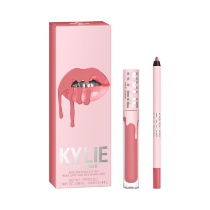 Bild von KYLIE W MATTE LIP KIT SET (LIQUID LIPSTICK+LIP LINER) LM 1A 302 SNOW WAY BAE