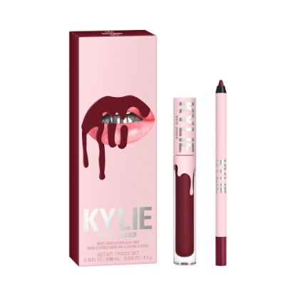 Bild von KYLIE W MATTE LIP KIT SET (LIQUID LIPSTICK+LIP LINER) LM 1A 504 HOLLYBERRY