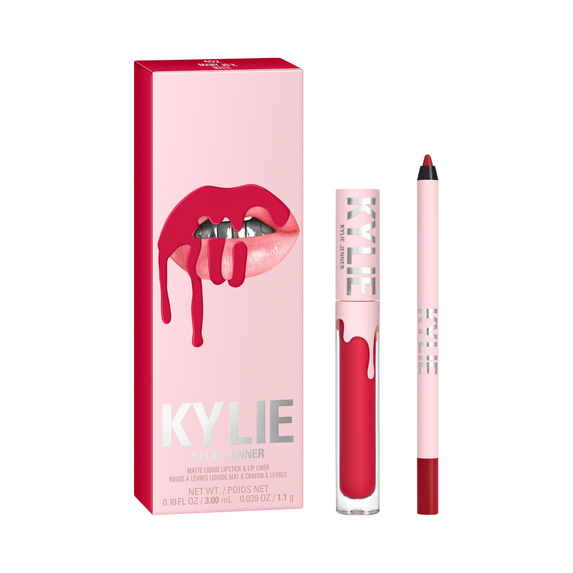 Bild von KYLIE W MATTE LIP KIT SET (LIQUID LIPSTICK+LIP LINER) LM 1A 402 MARY JO