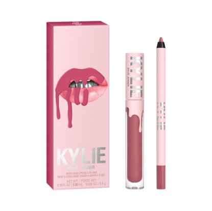 Bild von KYLIE W VELVET LIP KIT SET (LIQUID LIPSTICK+LIP LINER) LM 1A 100 POSIE K