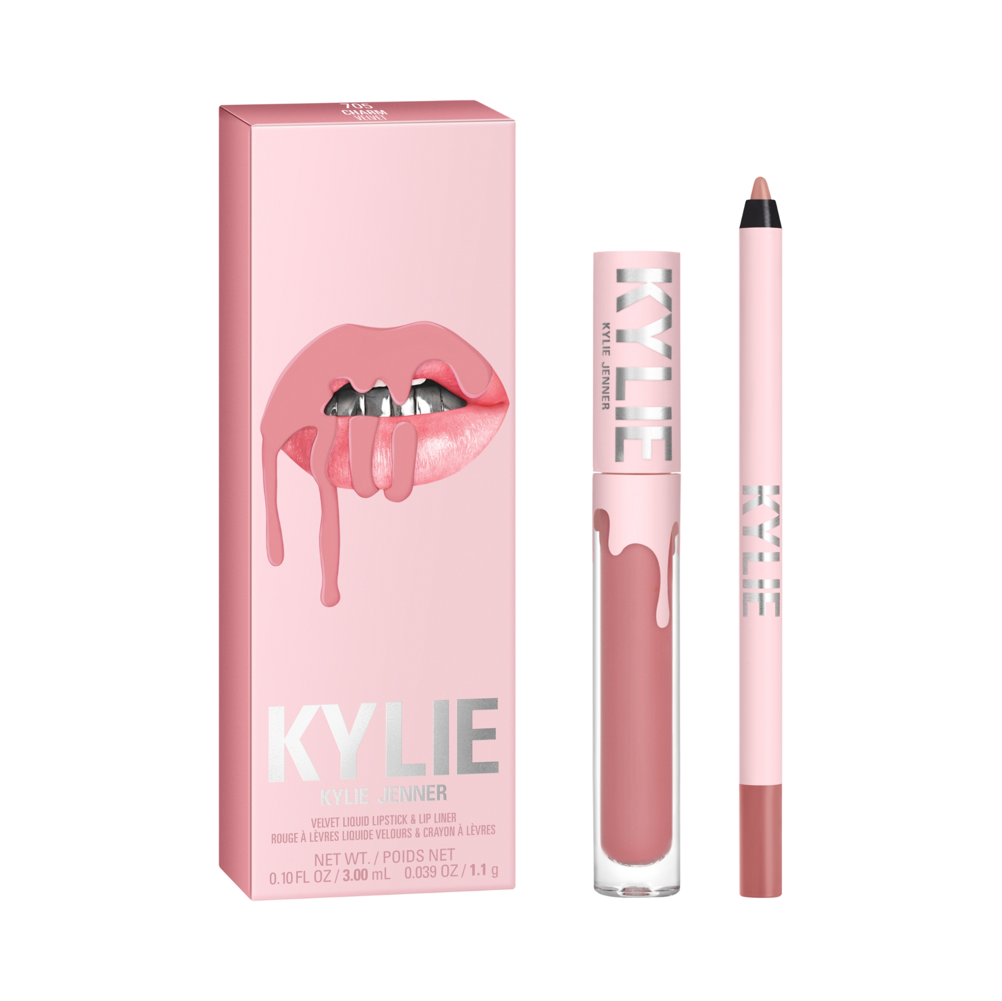 Bild von KYLIE W VELVET LIP KIT SET (LIQUID LIPSTICK+LIP LINER) LM 1A 705 CHARM