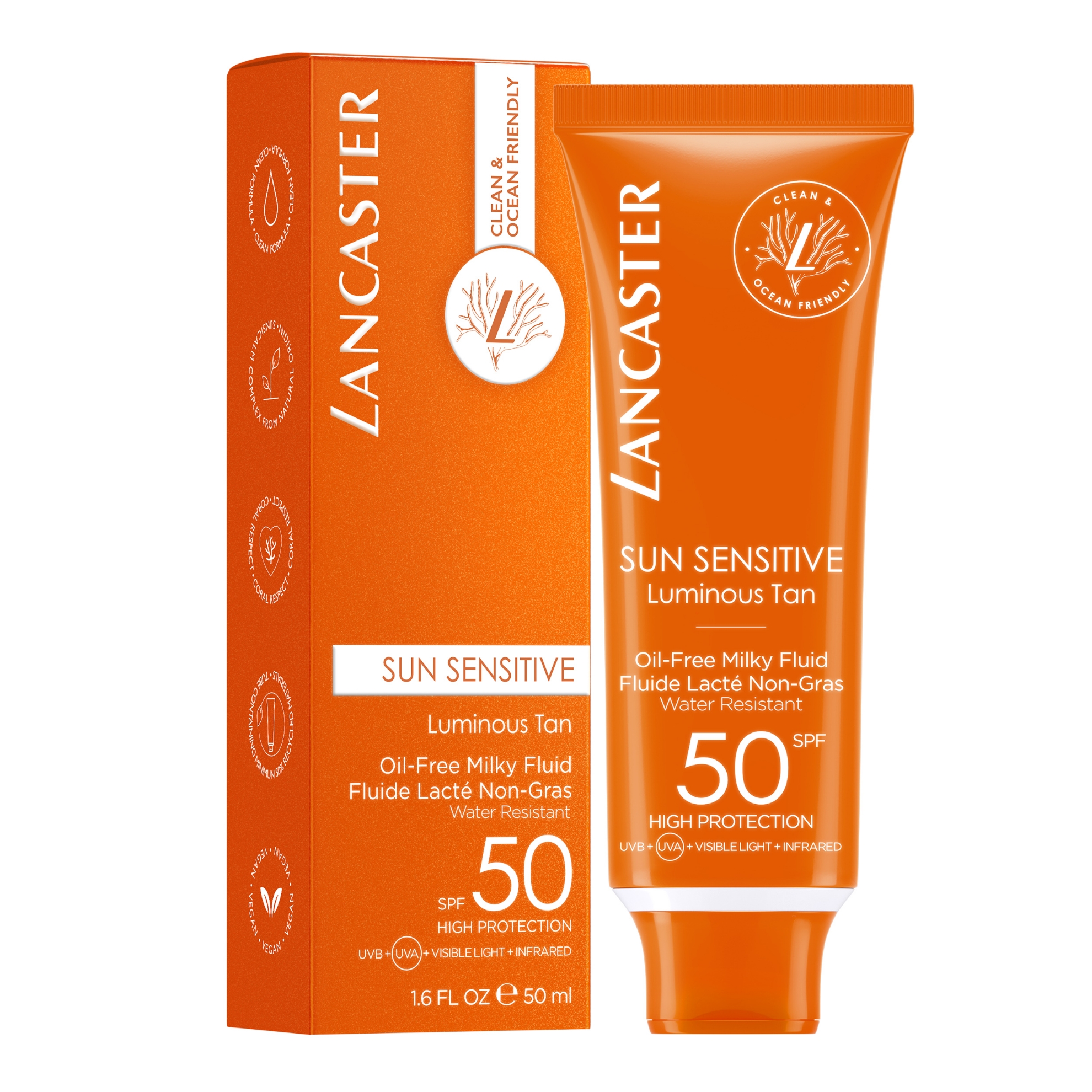 Bild von LANCASTER U SUN SENSITIVE OIL FREE MILK SPF50 SUN SNC 50ML