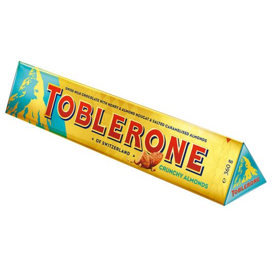 Bild von TOBLERONE CRUNCHY ALMOND 360 GR